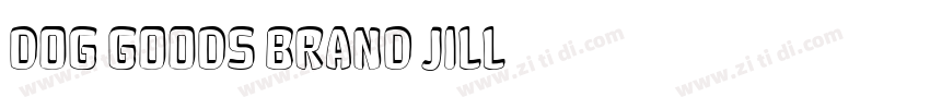 dog goods brand jill字体转换